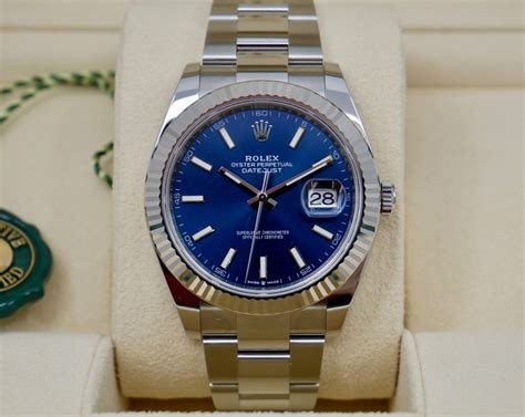 rolex datejust 41 blau wertsteigerung|Rolex Datejust 41 Blau / LC100 04/2024 / Neu und .